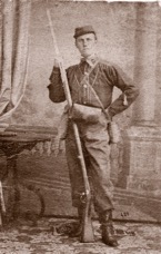 Gaetano in divisa da Garibaldino 1861